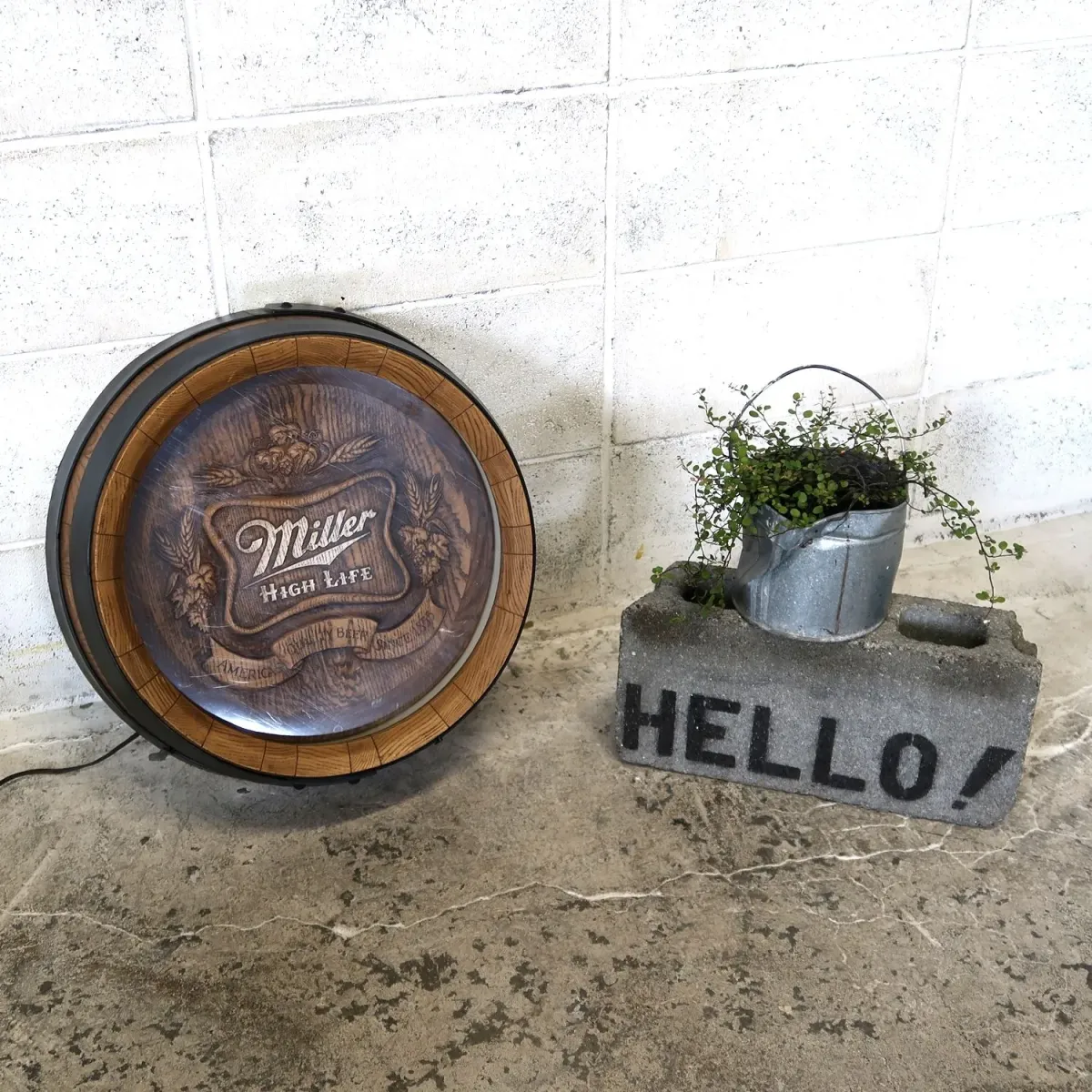 Miller HIGH LIFE ビンテージ 立体バレル ライトサイン
