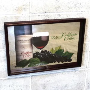 Taylor California Cellars ビンテージ パブミラー