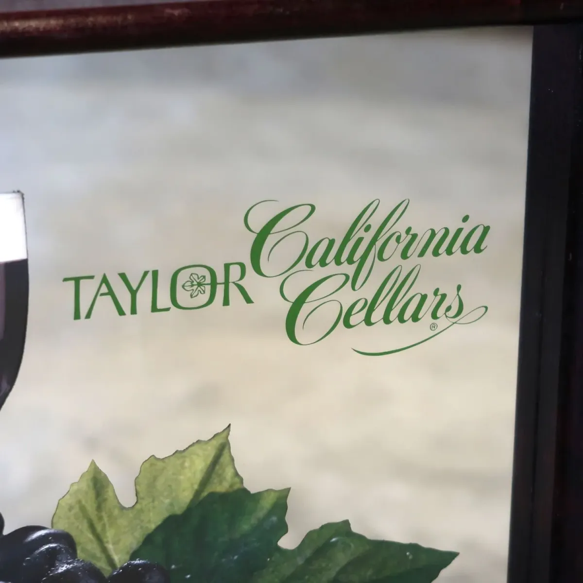 Taylor California Cellars ビンテージ パブミラー