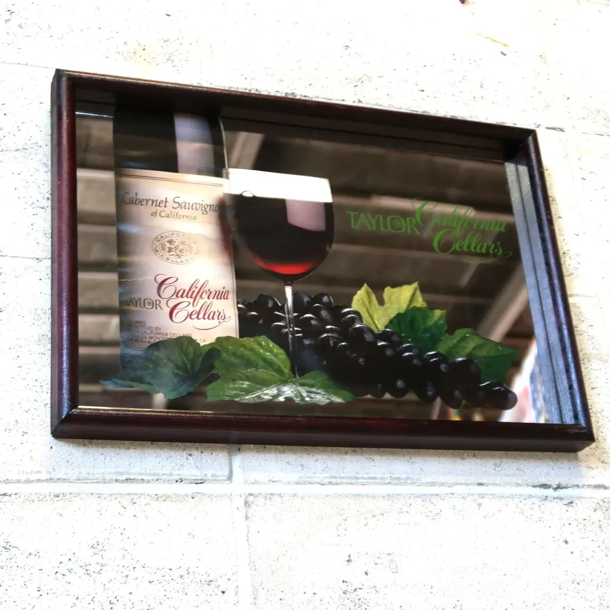 Taylor California Cellars ビンテージ パブミラー