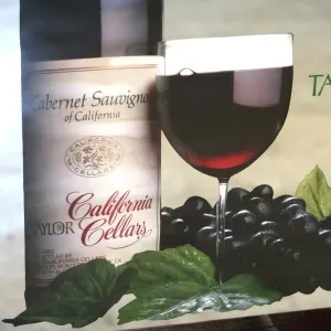 Taylor California Cellars ビンテージ パブミラー