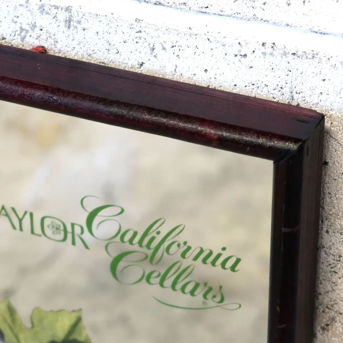 Taylor California Cellars ビンテージ パブミラー