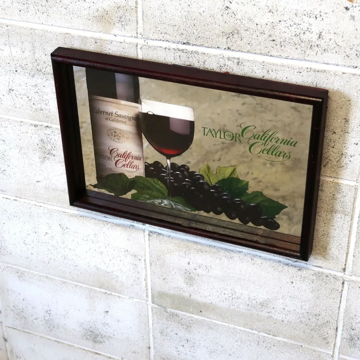 Taylor California Cellars ビンテージ パブミラー