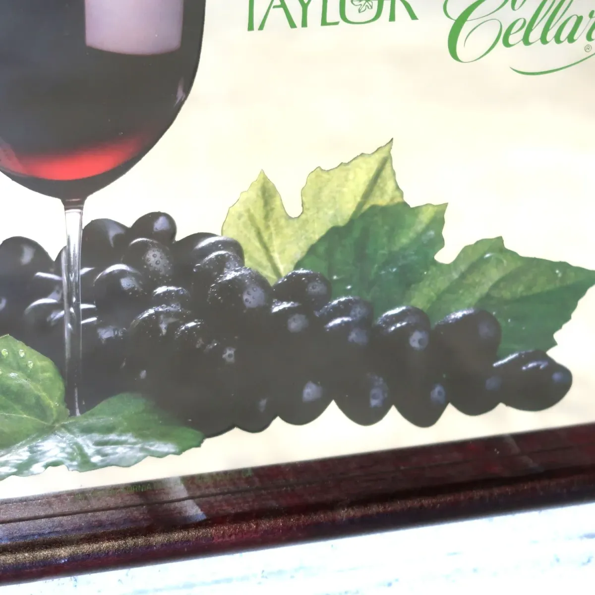Taylor California Cellars ビンテージ パブミラー