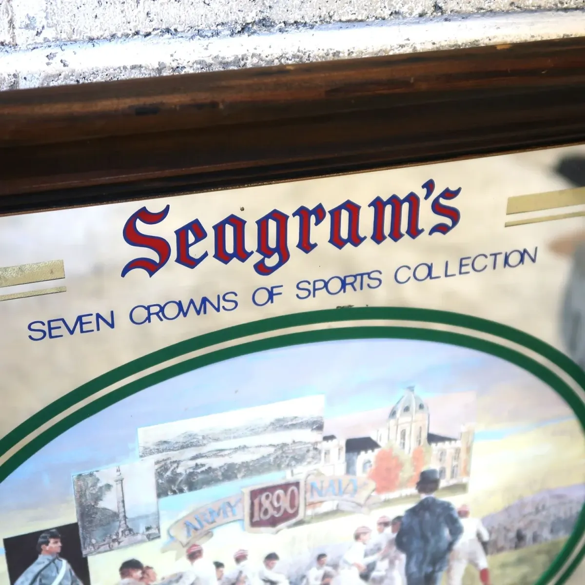 Seagram's ビンテージ パブミラー