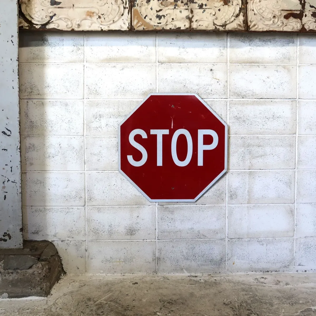 STOP ビンテージ ロードサイン