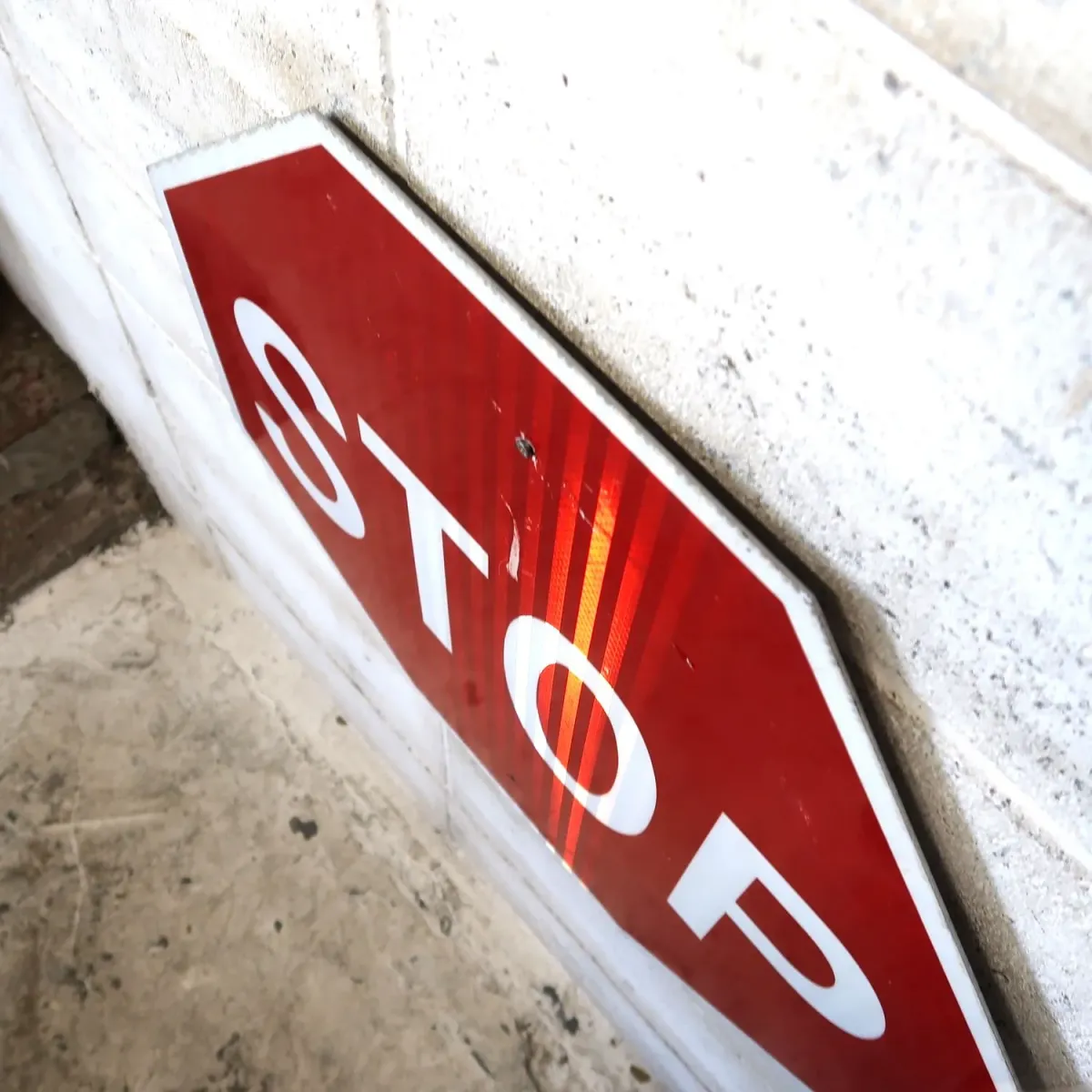 STOP ビンテージ ロードサイン