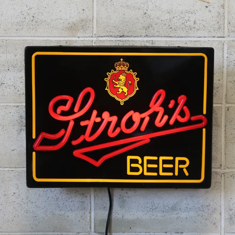 Stroh's BEER ビンテージ ネオンデザイン ライトサイン