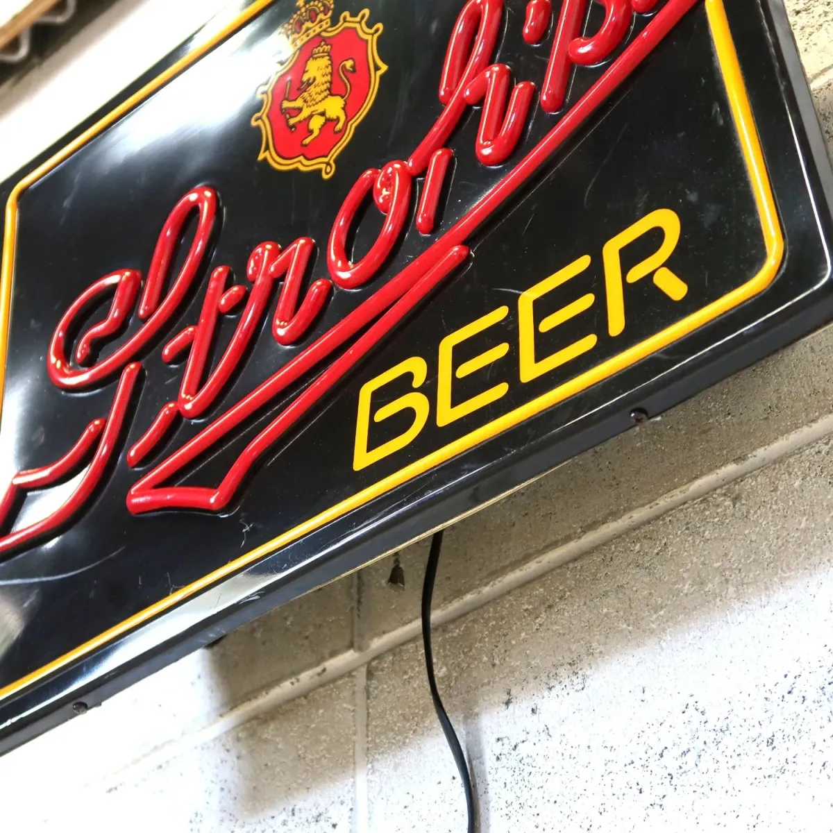 Stroh's BEER ビンテージ ネオンデザイン ライトサイン