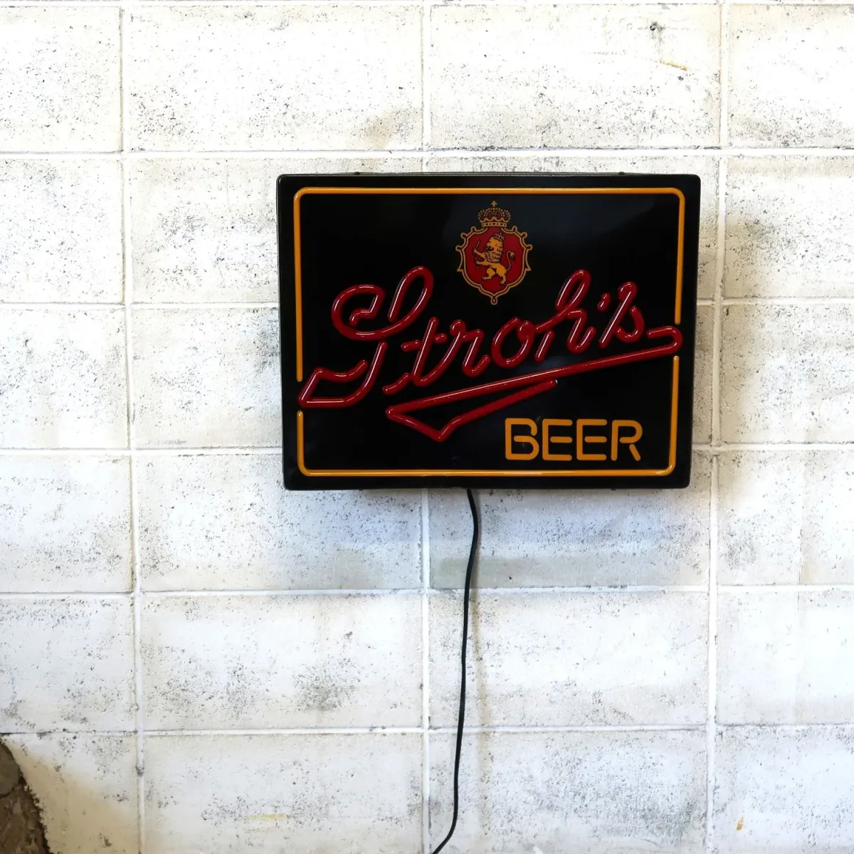 Stroh's BEER ビンテージ ネオンデザイン ライトサイン