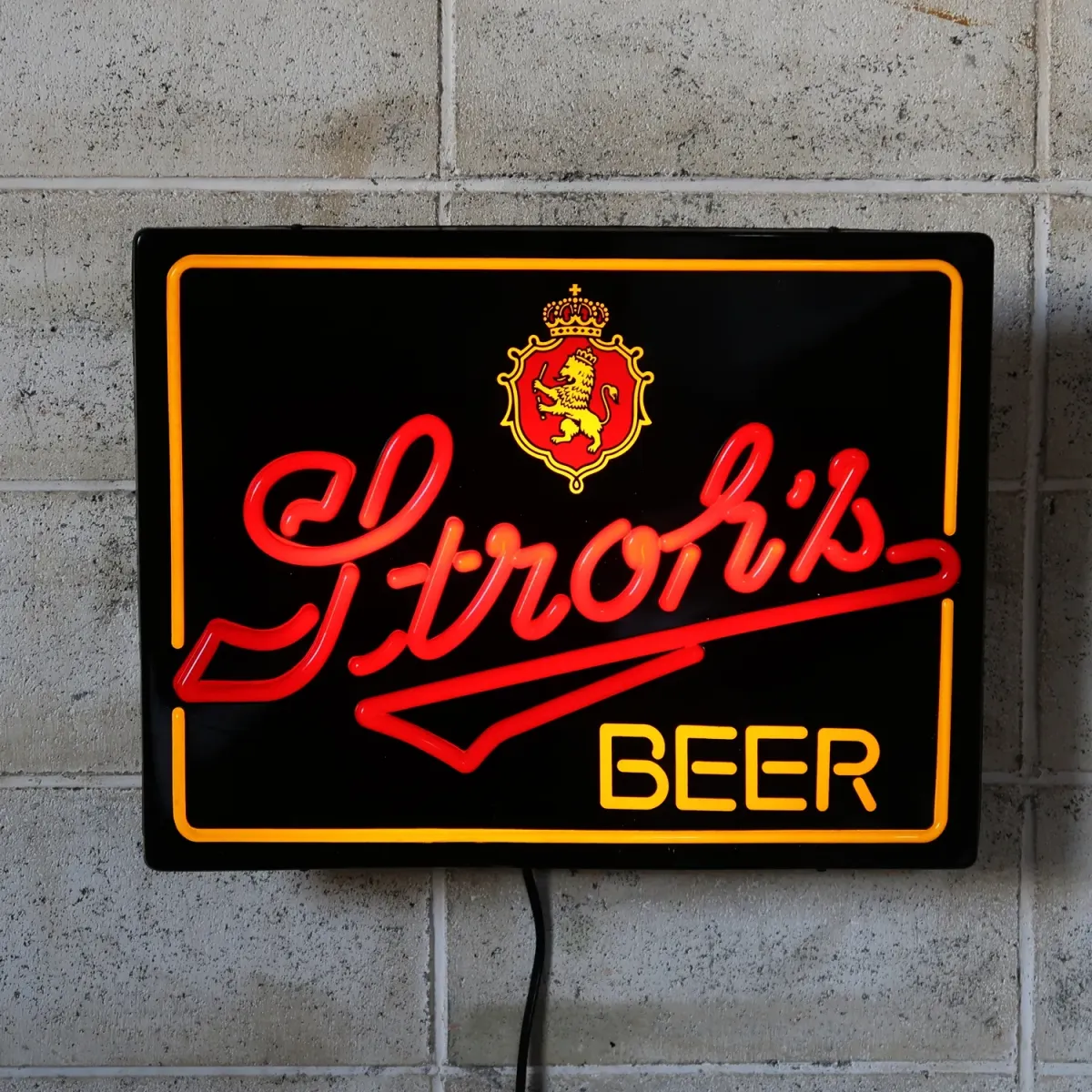 Stroh's BEER ビンテージ ネオンデザイン ライトサイン