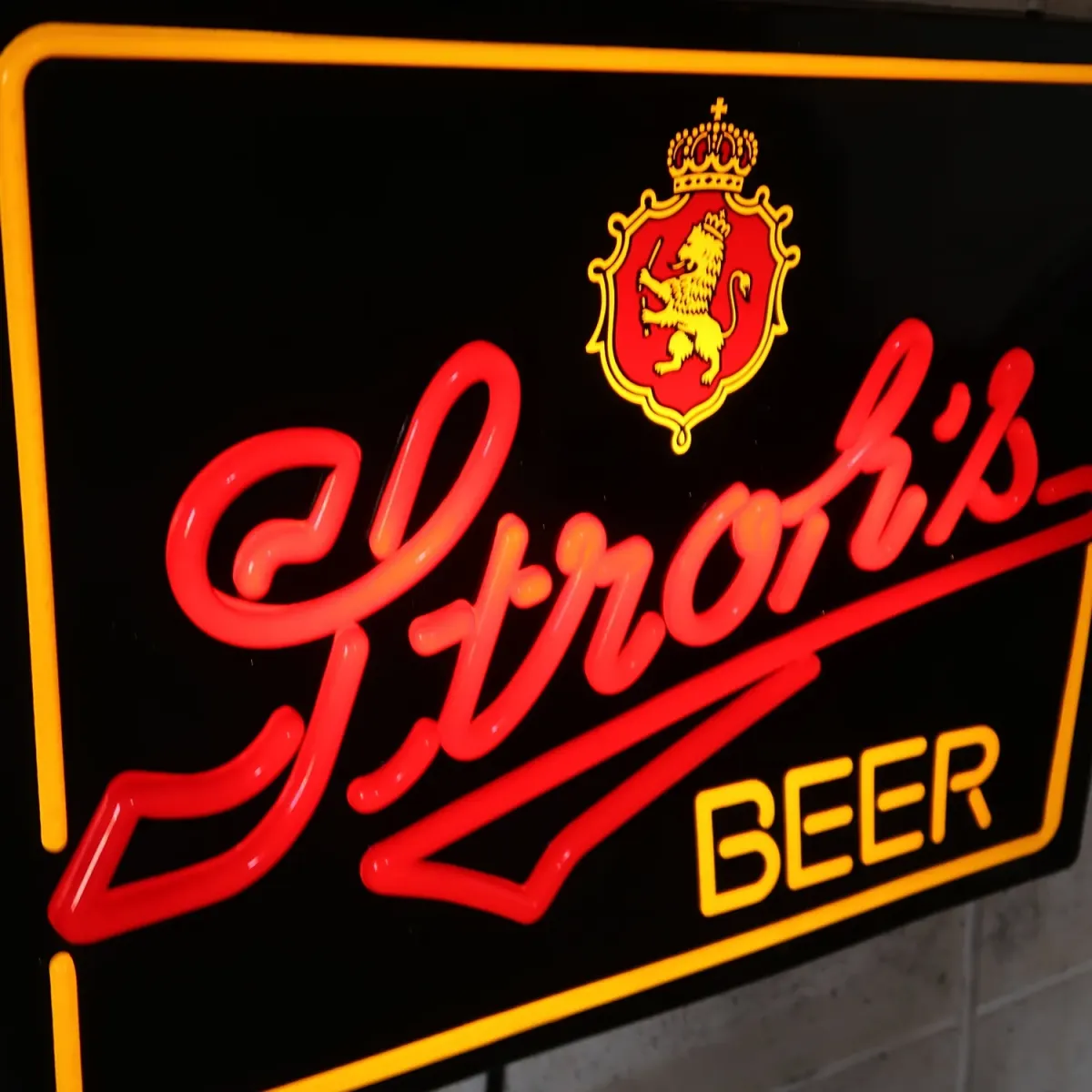 Stroh's BEER ビンテージ ネオンデザイン ライトサイン