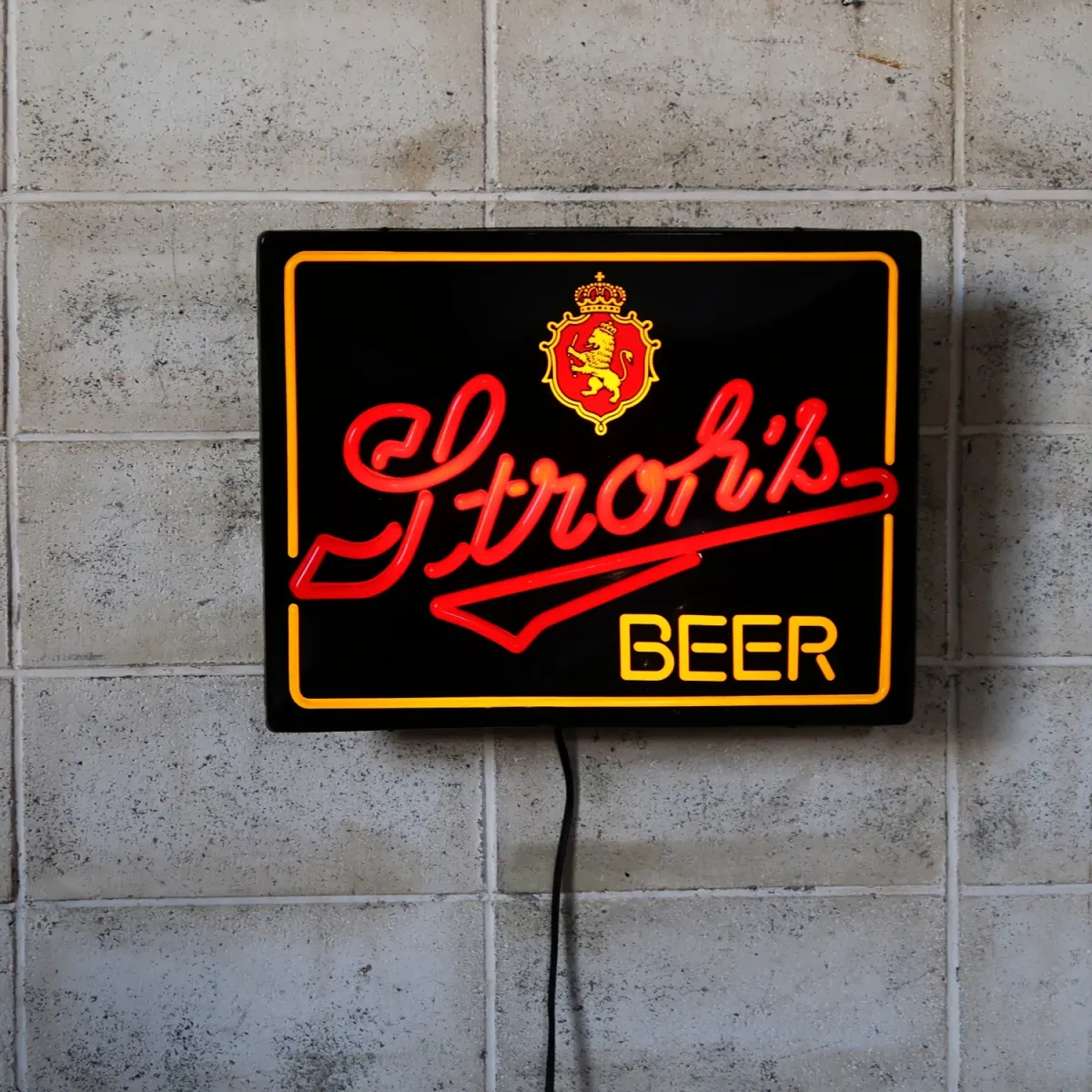 Stroh's BEER ビンテージ ネオンデザイン ライトサイン