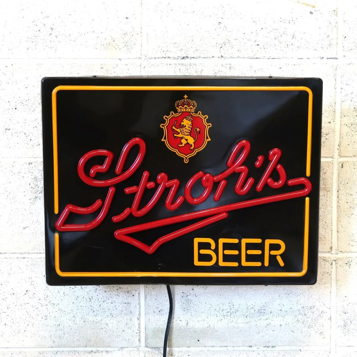 Stroh's BEER ビンテージ ネオンデザイン ライトサイン