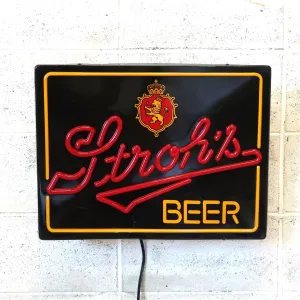 Stroh's BEER ビンテージ ネオンデザイン ライトサイン