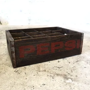 ペプシコーラ ビンテージ ウッドボックス