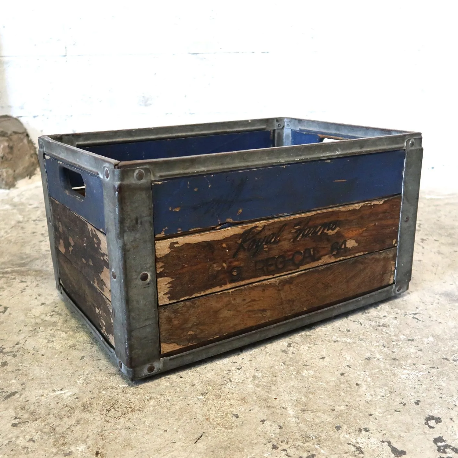 ビンテージ ウッド×メタル ボックス ｜ glow ANTIQUES