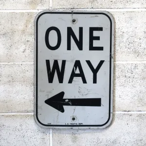 ビンテージ ロードサイン ONE WAY