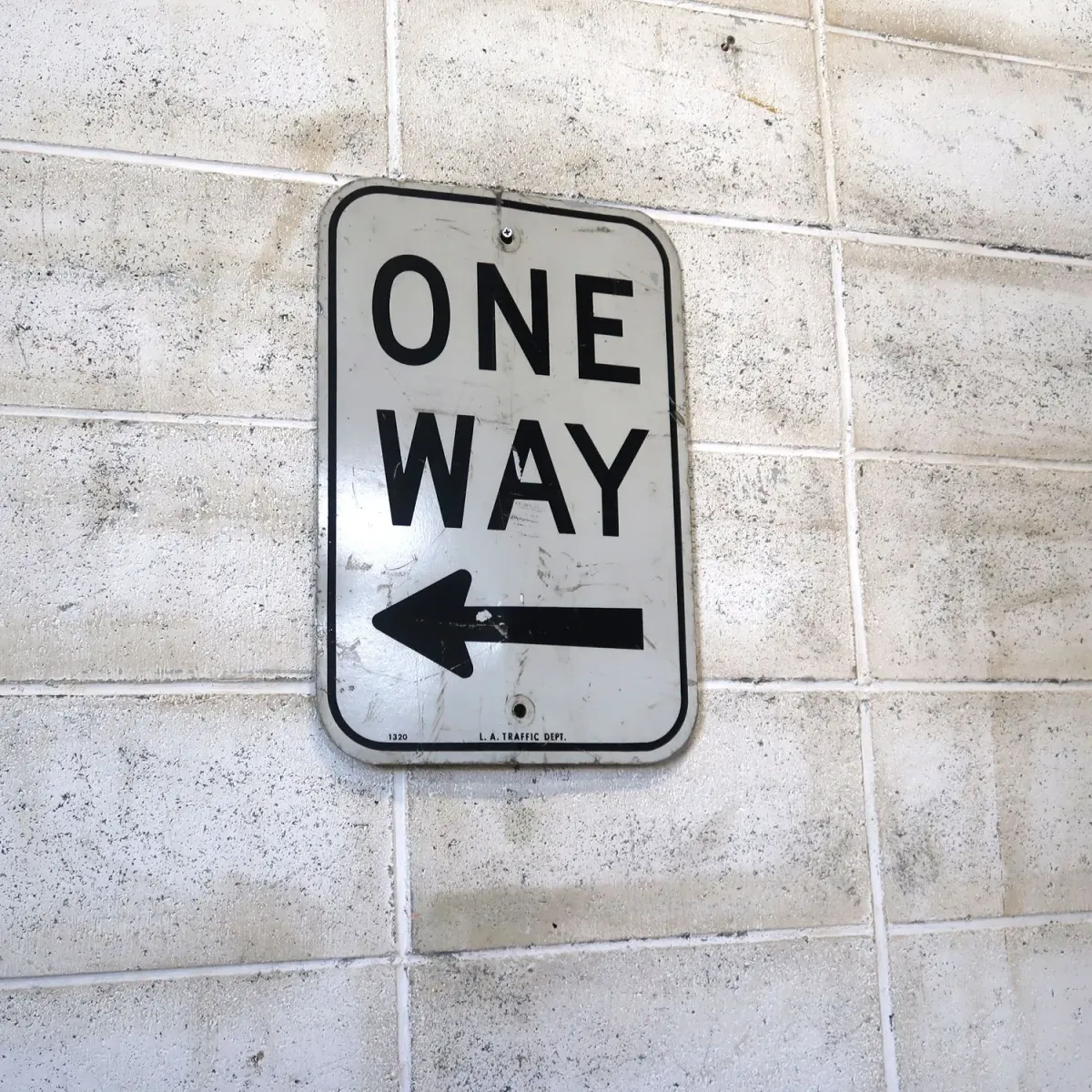ビンテージ ロードサイン ONE WAY