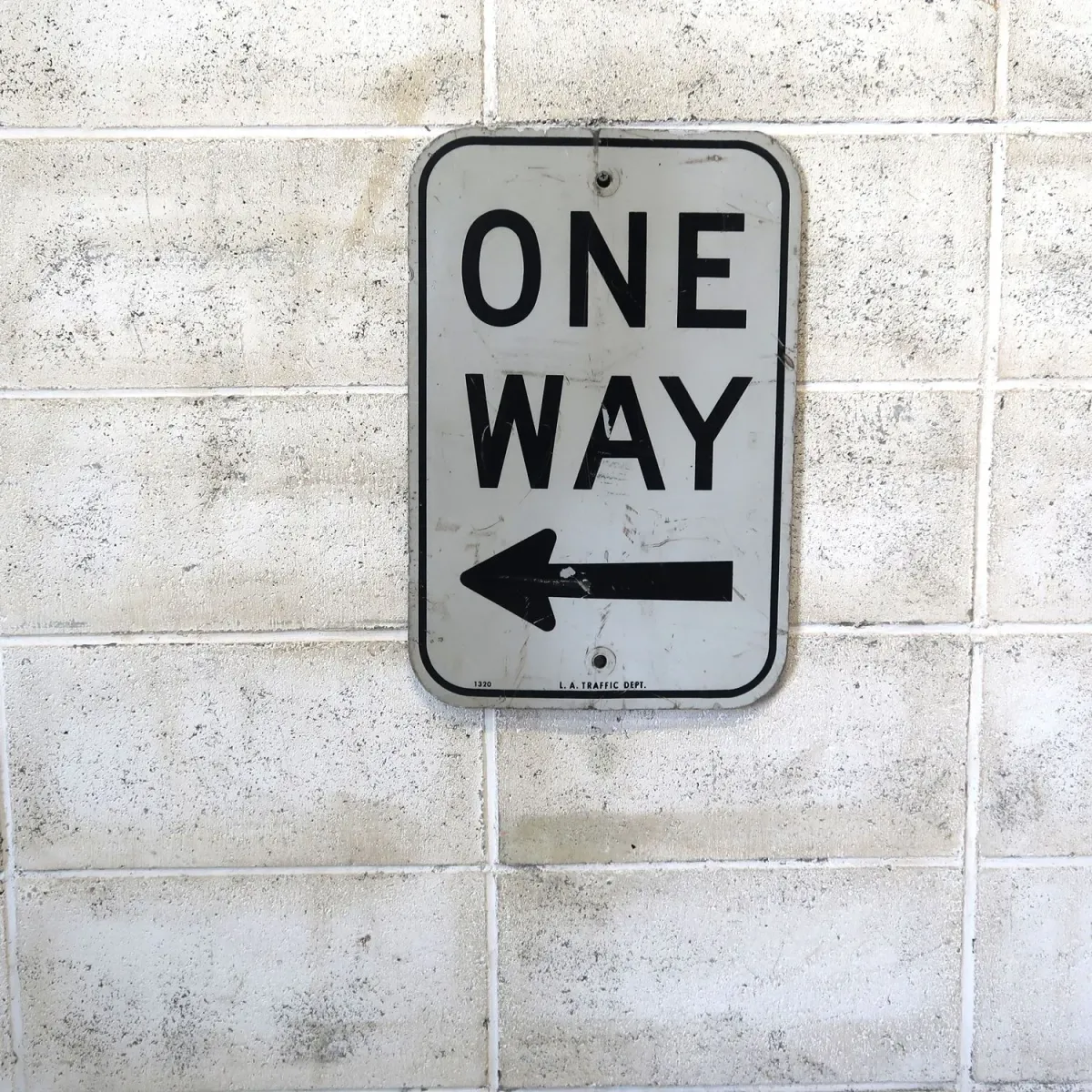ビンテージ ロードサイン ONE WAY