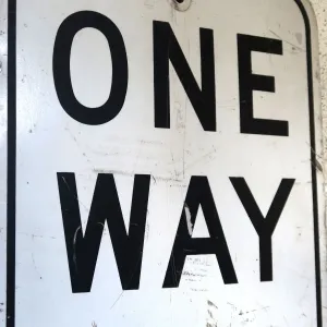 ビンテージ ロードサイン ONE WAY