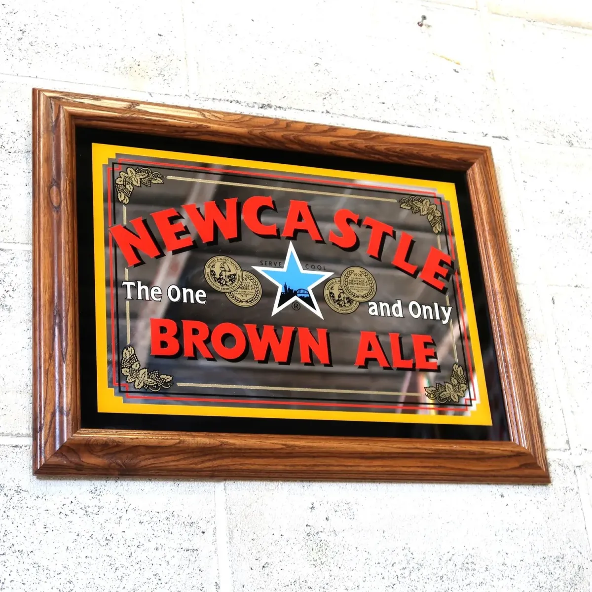 NEWCASTLE ビンテージ パブミラー
