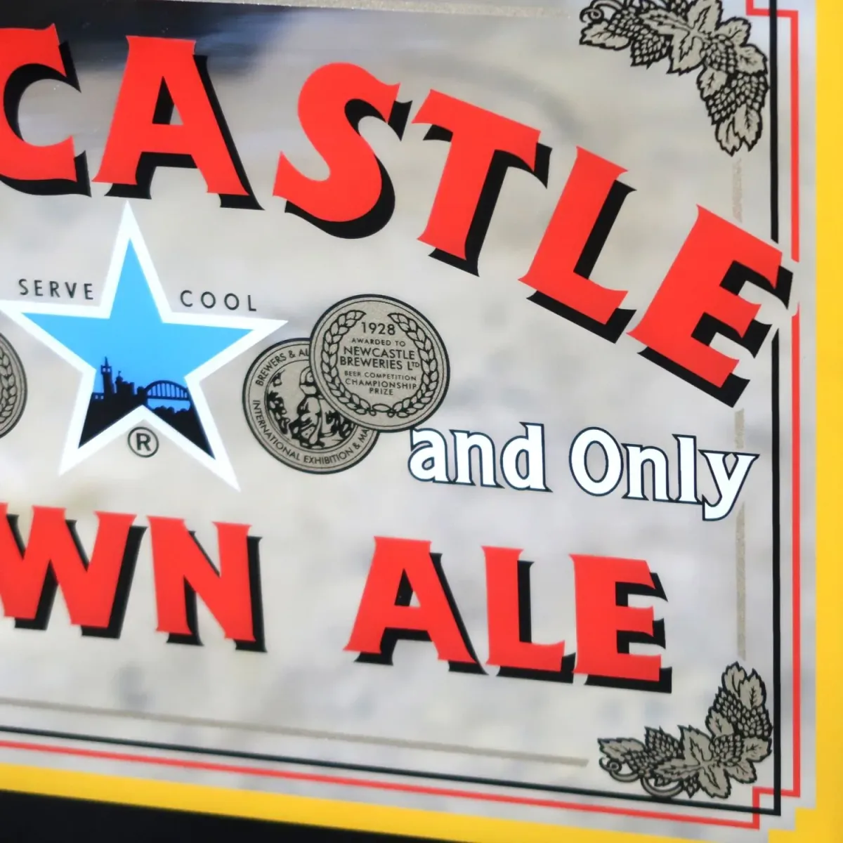 NEWCASTLE ビンテージ パブミラー