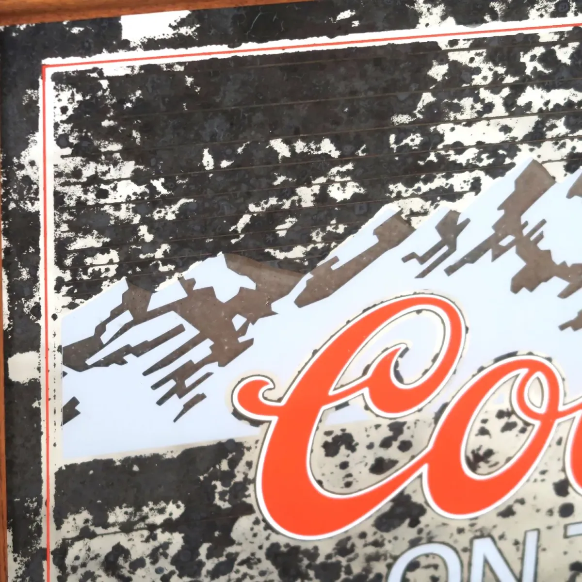 Coors ビンテージ ライトサインパブミラー