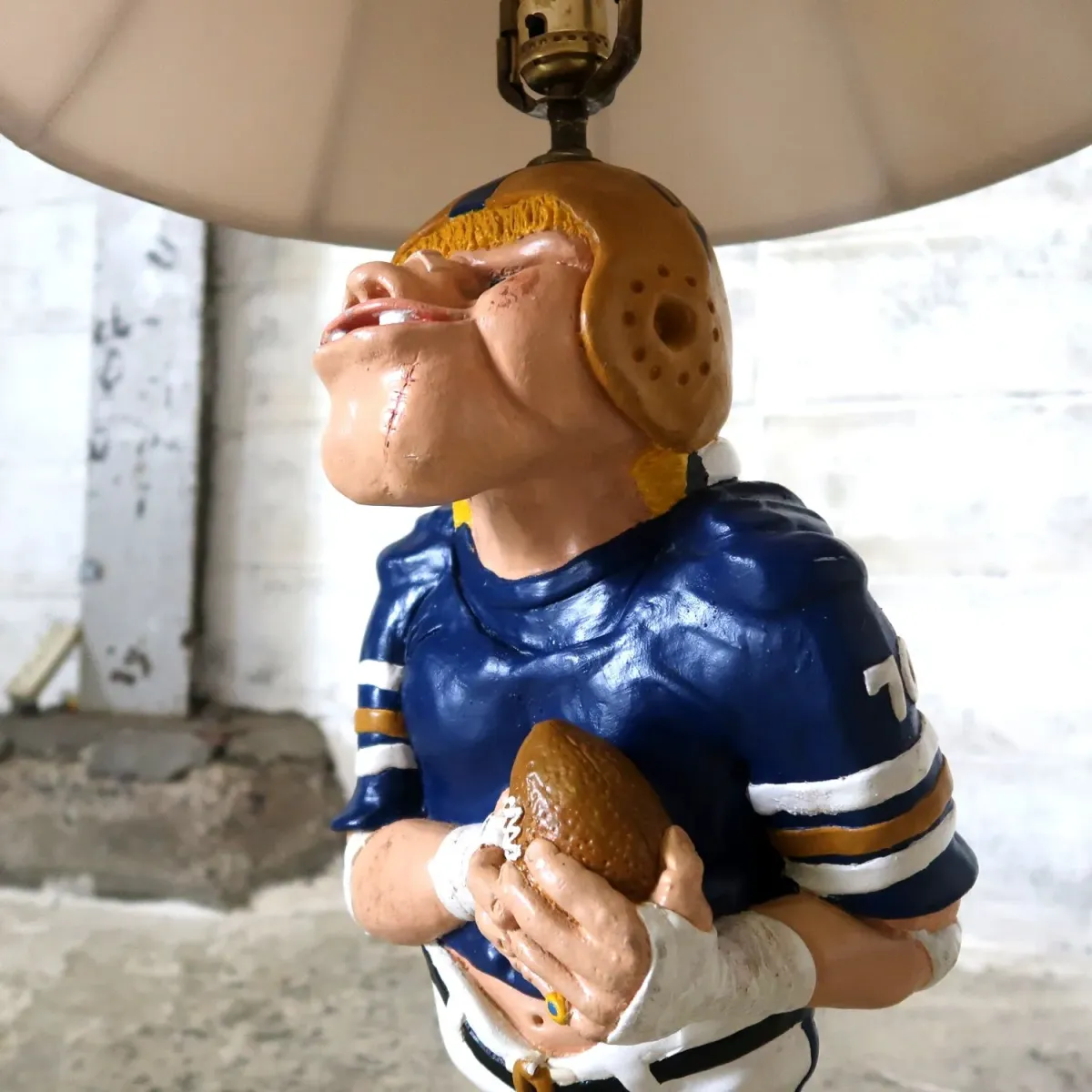1977年製 チョークウェアベース FOOT BALLテーブルランプ