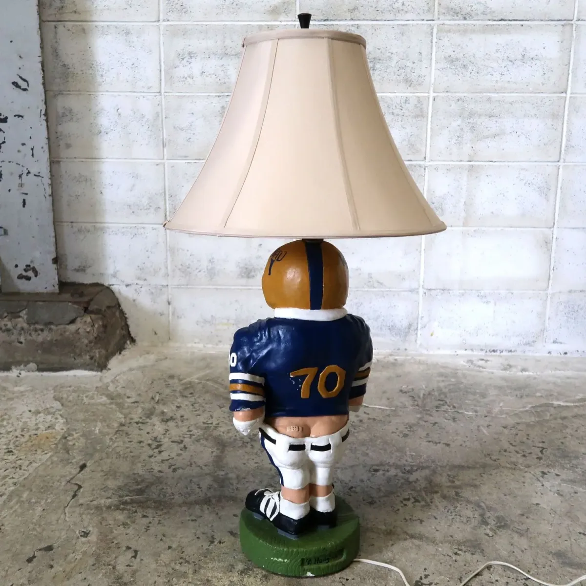 1977年製 チョークウェアベース FOOT BALLテーブルランプ