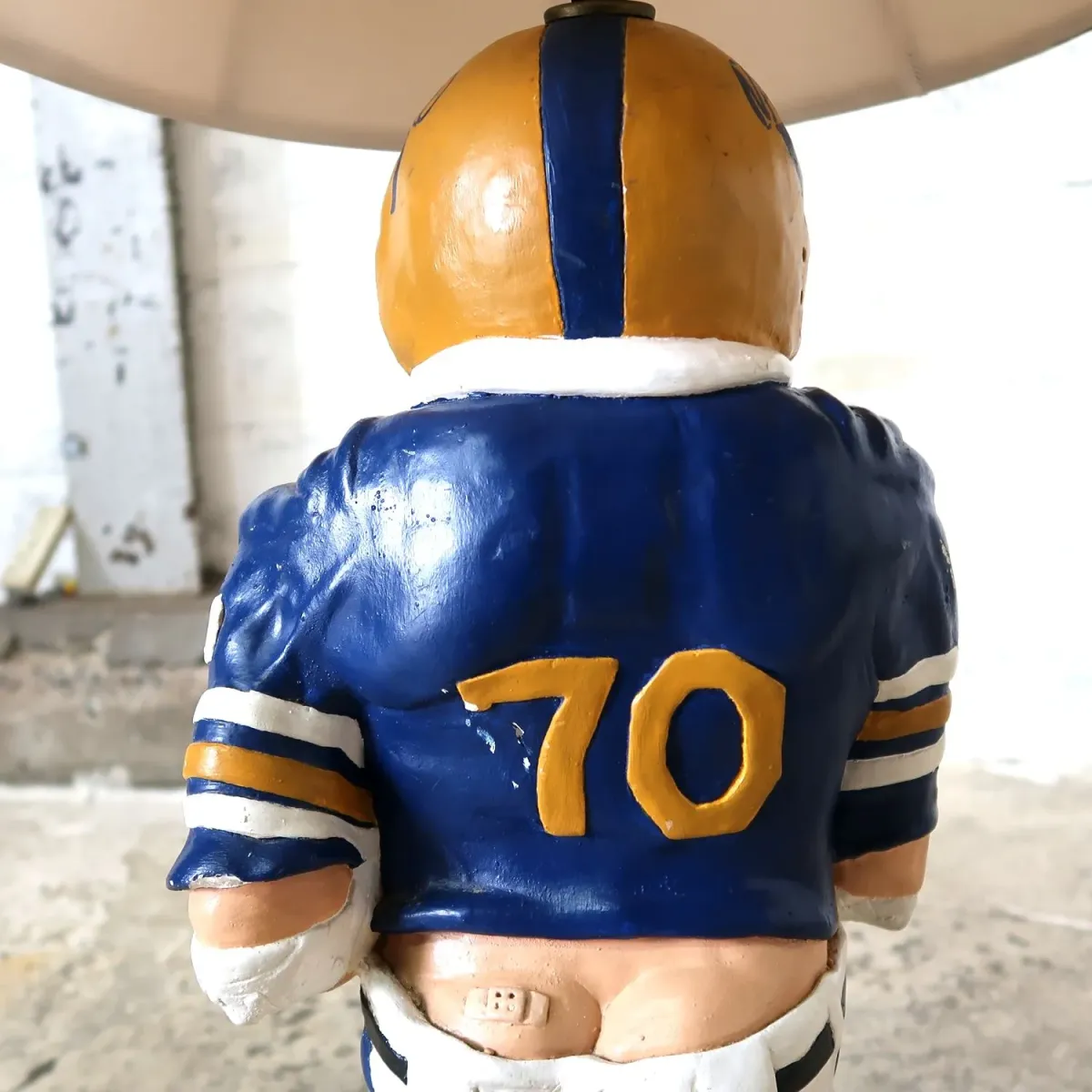 1977年製 チョークウェアベース FOOT BALLテーブルランプ