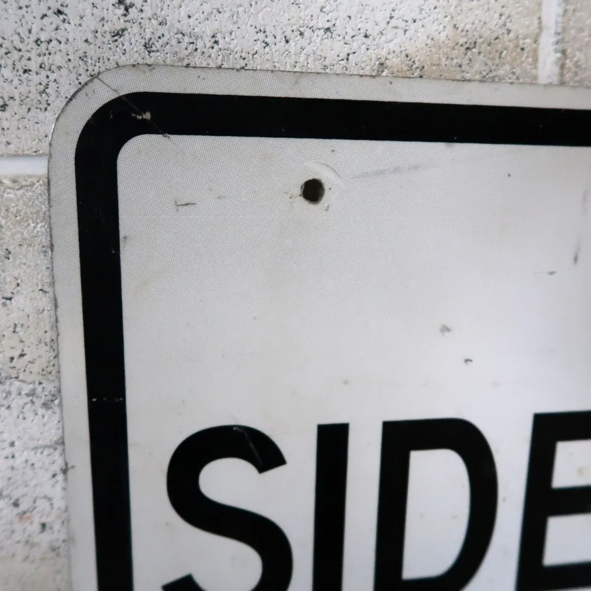 SIDEWALK CLOSED ロードサイン