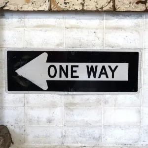 ONE WAY 大型ロードサイン