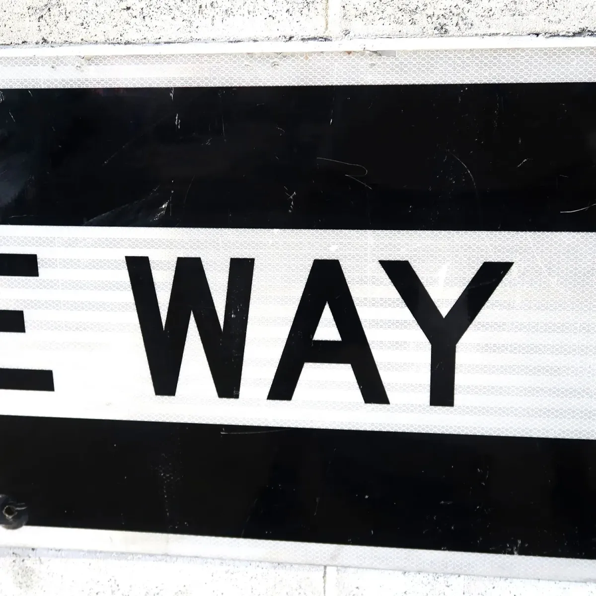ONE WAY 大型ロードサイン