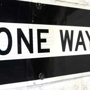 ONE WAY 大型ロードサイン