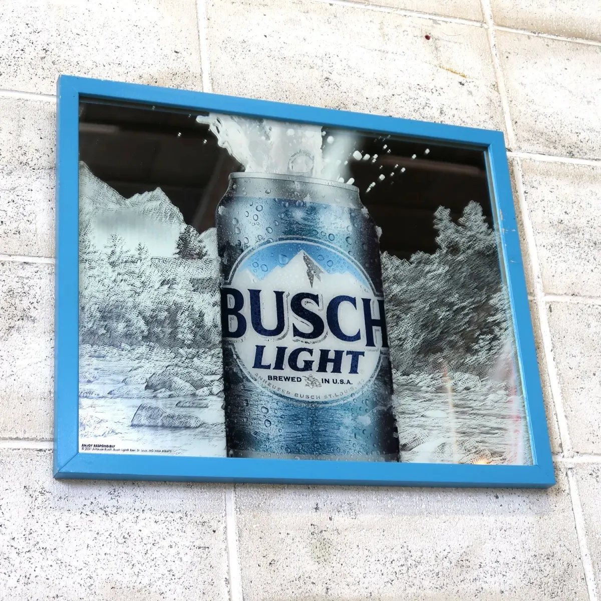 BUSCH LIGHT パブミラー