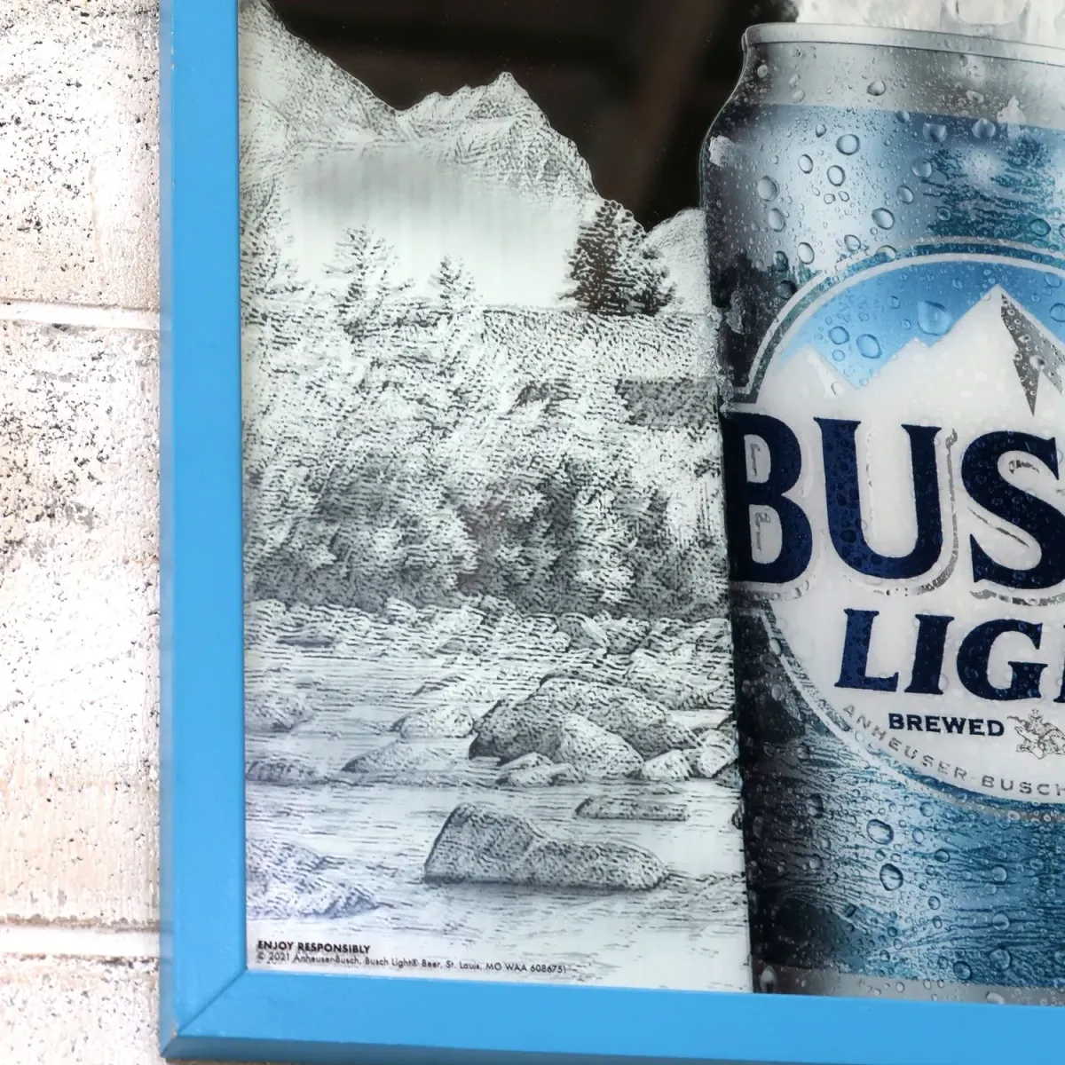 BUSCH LIGHT パブミラー