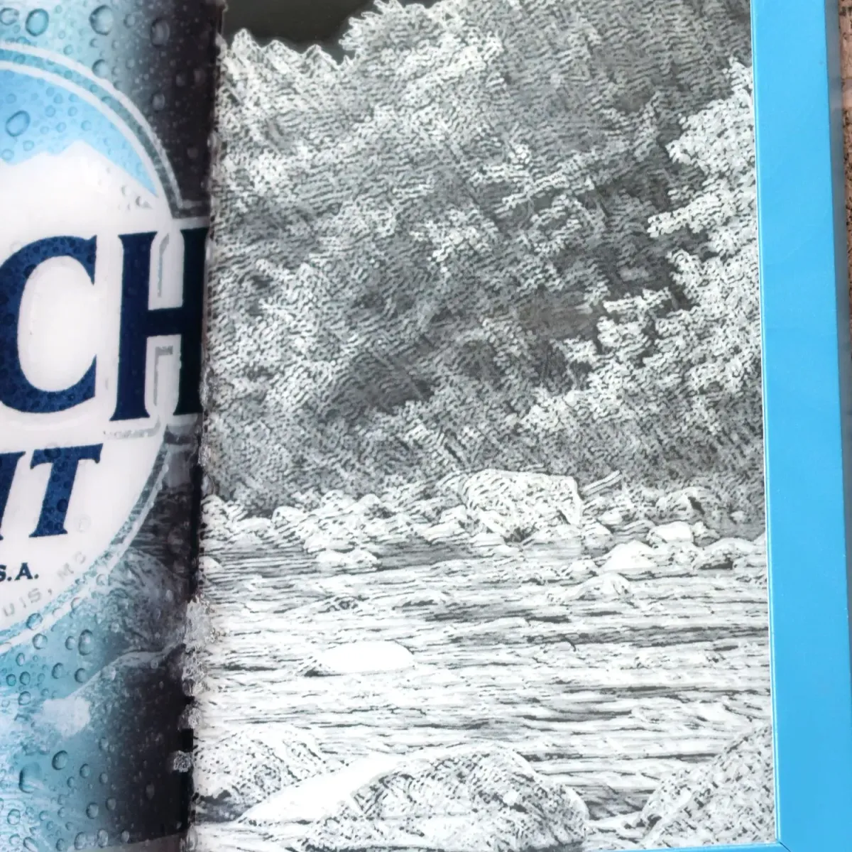 BUSCH LIGHT パブミラー