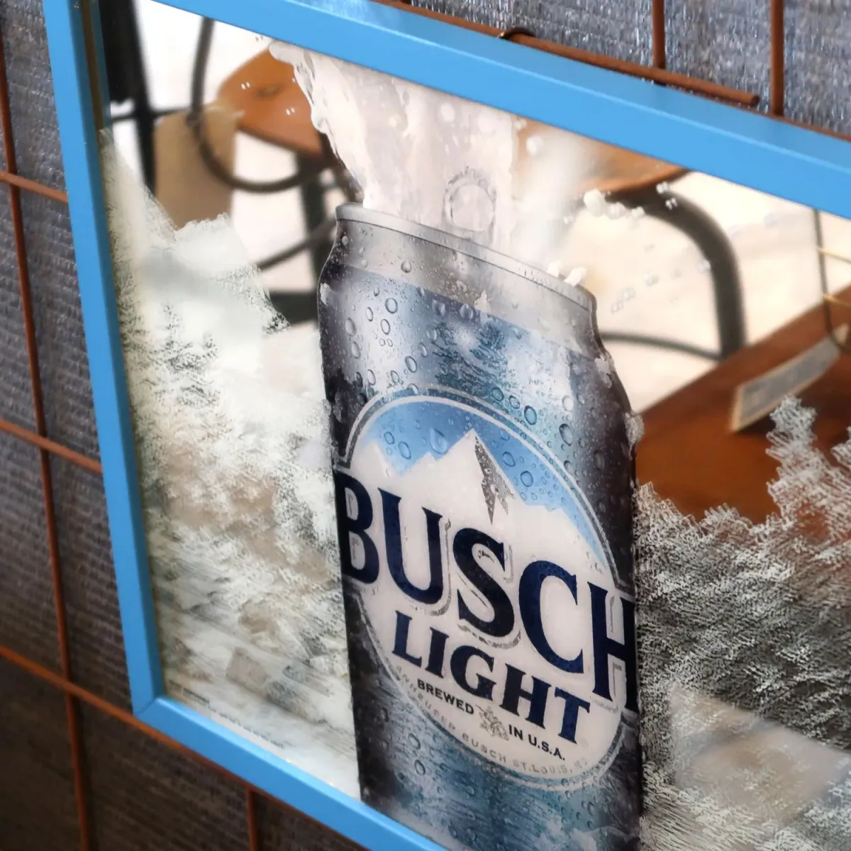 BUSCH LIGHT パブミラー