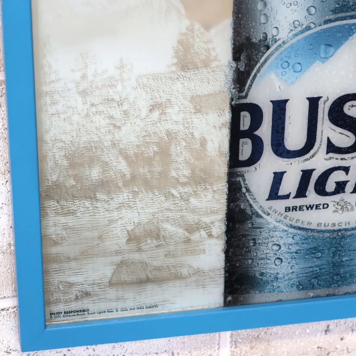 BUSCH LIGHT パブミラー
