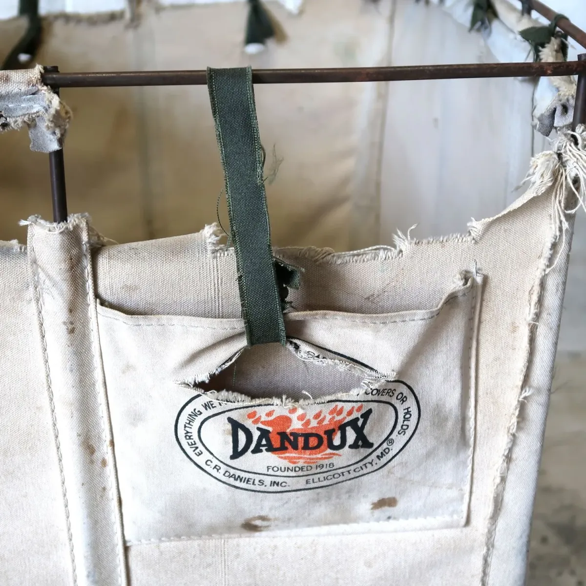 DANDUX ビンテージ ランドリーバスケット 大型