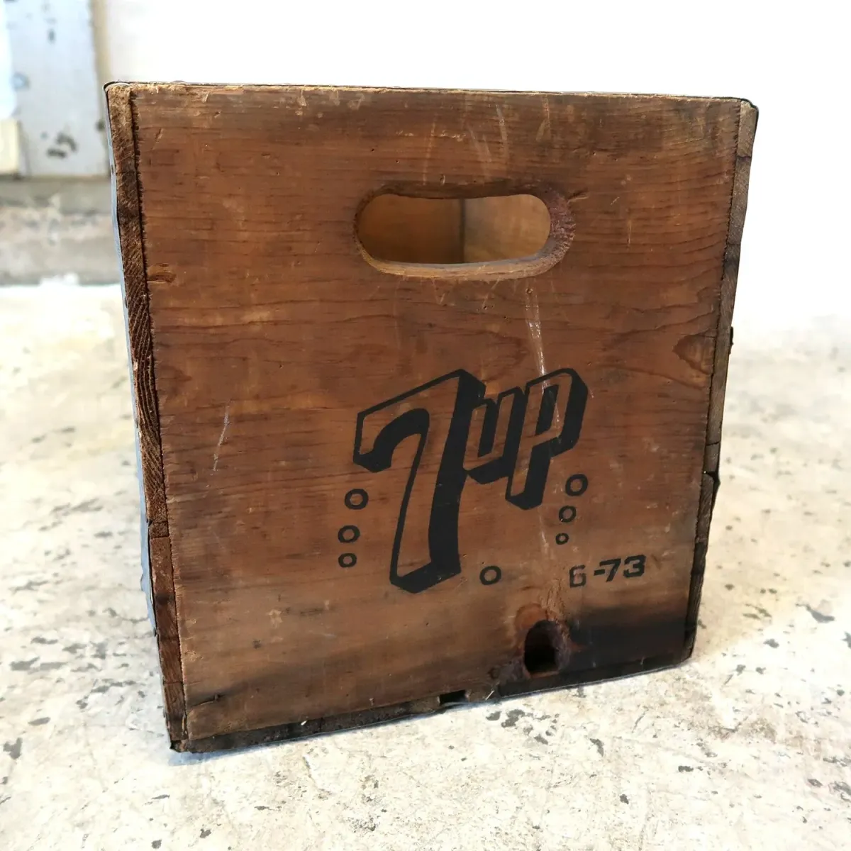 7up ビンテージ ウッドボックス