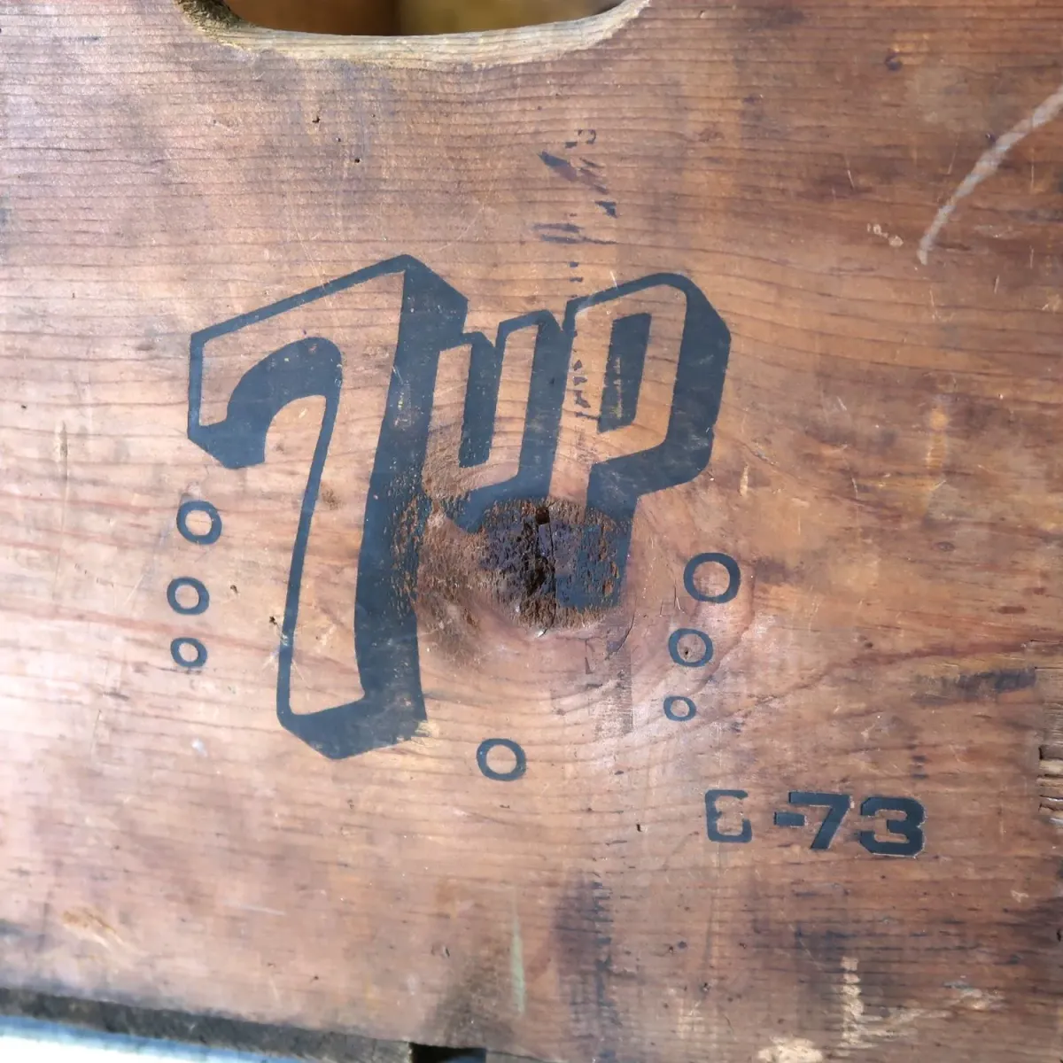 7up ビンテージ ウッドボックス