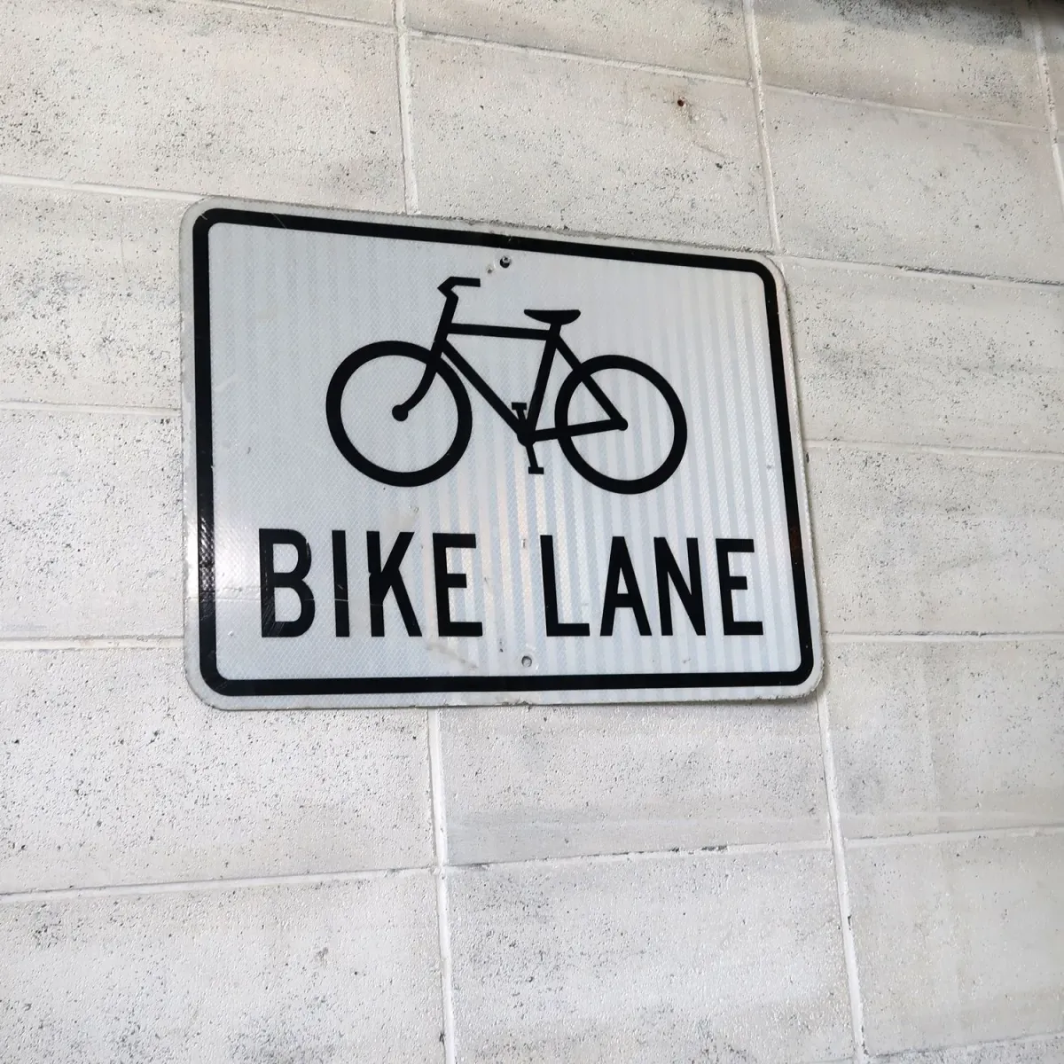 BIKE LANE ロードサイン