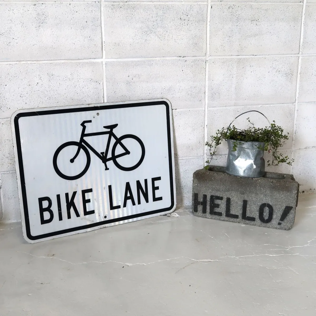 BIKE LANE ロードサイン