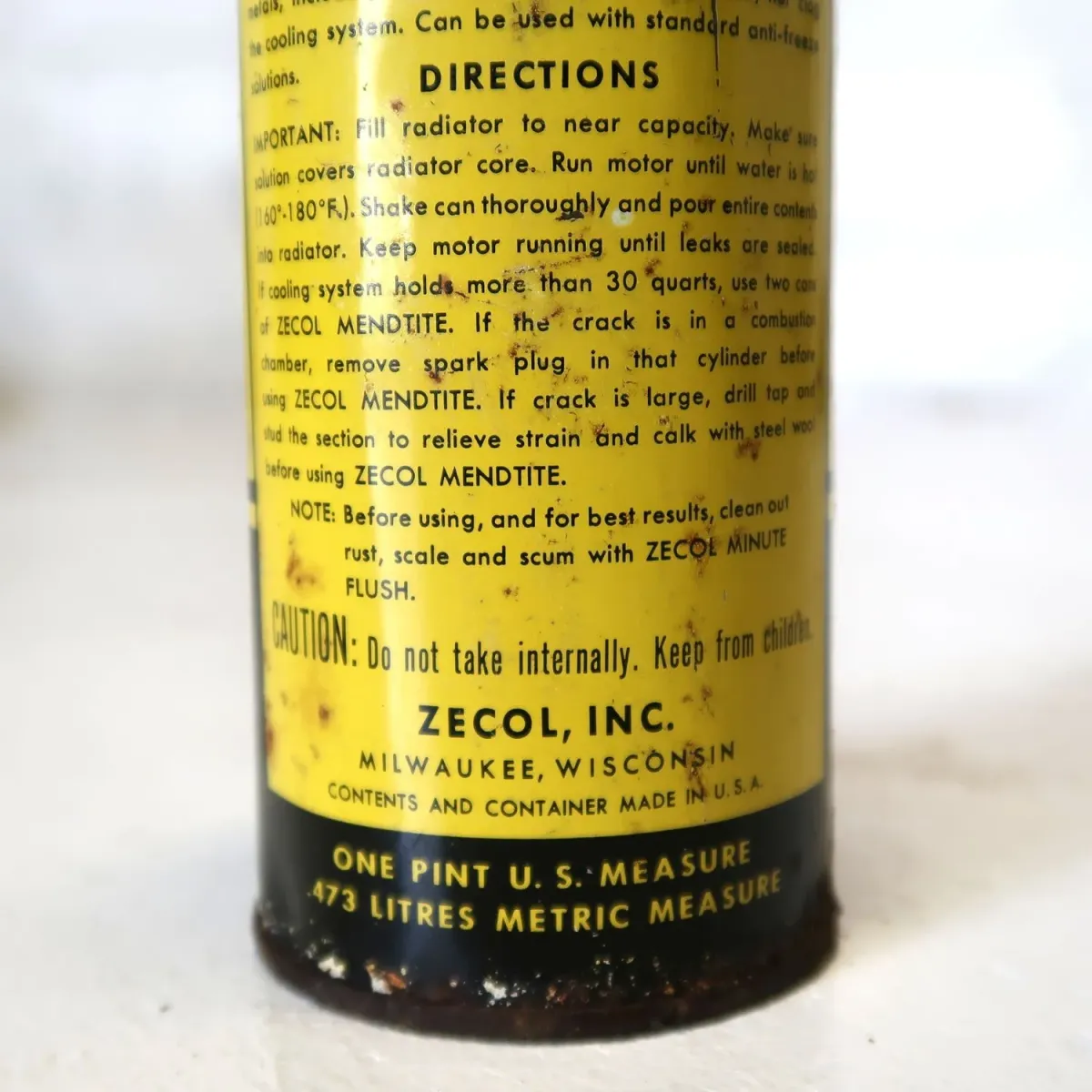 ZECOL ビンテージ オイル缶