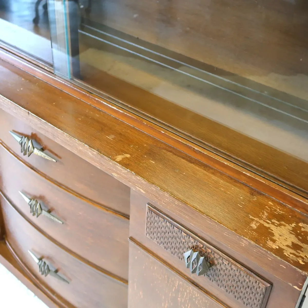 50's STANLEY FURNITURE アンティーク カップボード