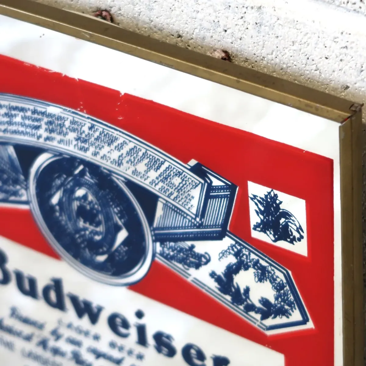 Budweiser ビンテージ パブミラー ｜ glow ANTIQUES