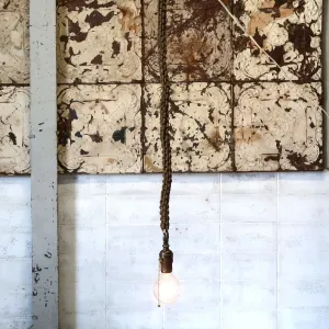 ビンテージ ロープ ペンダントランプ