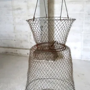 ビンテージ フィッシングバスケット スカリ